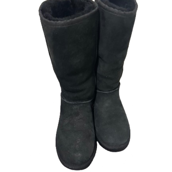 Very Good Tall Sheepskin Boots SZ 8 - Picture 6 of 10